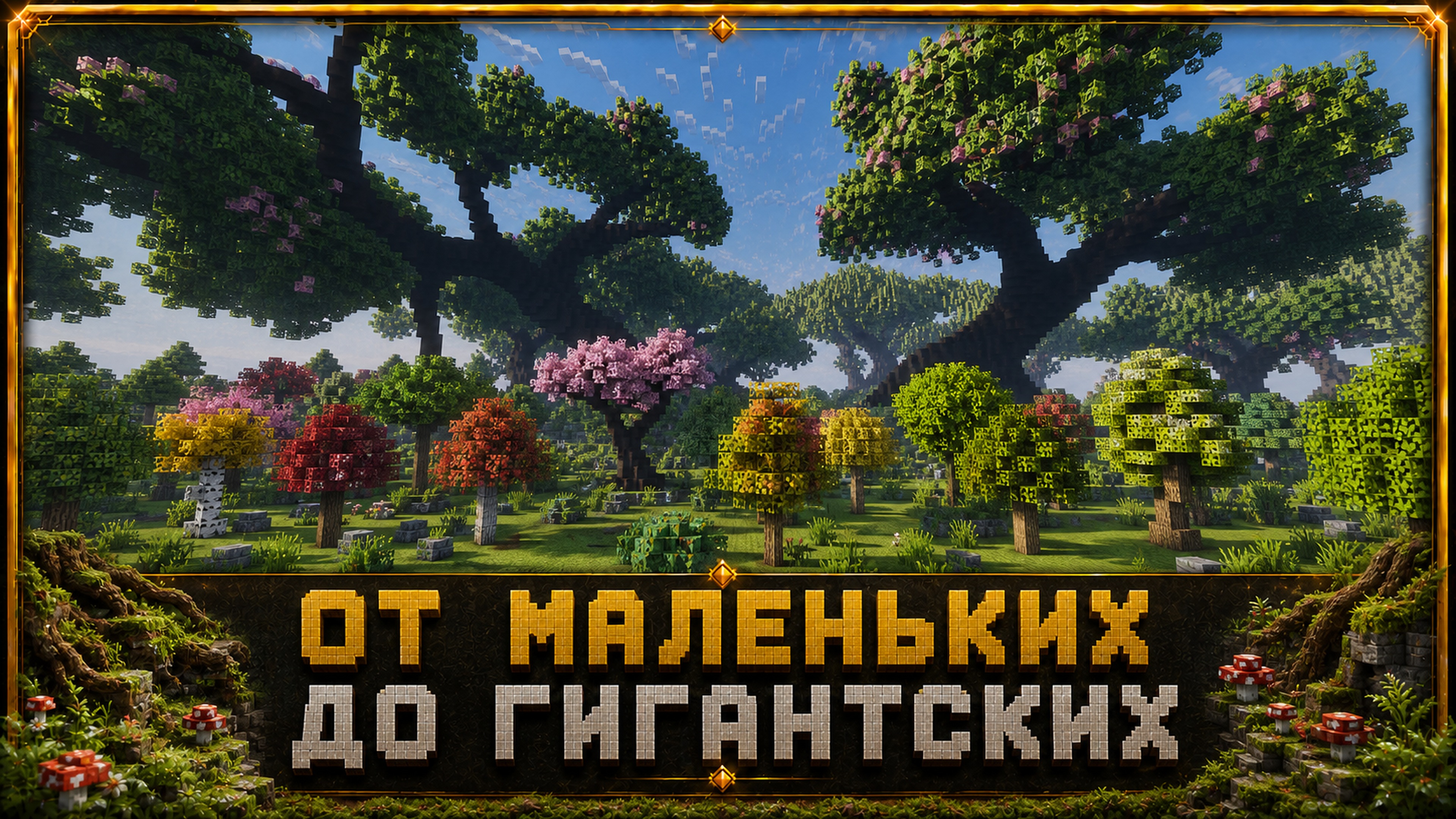 Фото 7 — Карта 360+ деревьев для Minecraft Java Edition 1.21.4+ | Готовая библиотека