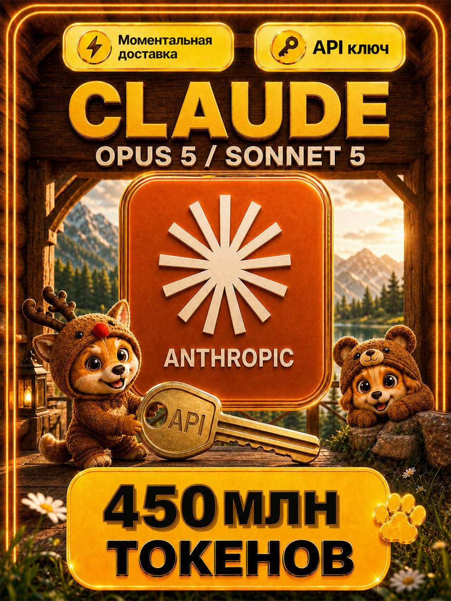 Claude Opus 5 и Sonnet 5 API-ключ 450 МЛН токенов
