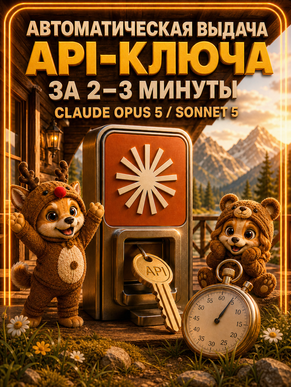 Фото 2 — Claude AI  Opus 5 и Sonnet 5 API-ключ 5 МЛН токенов | Настоящие Claude Opus 5 и Sonnet 5